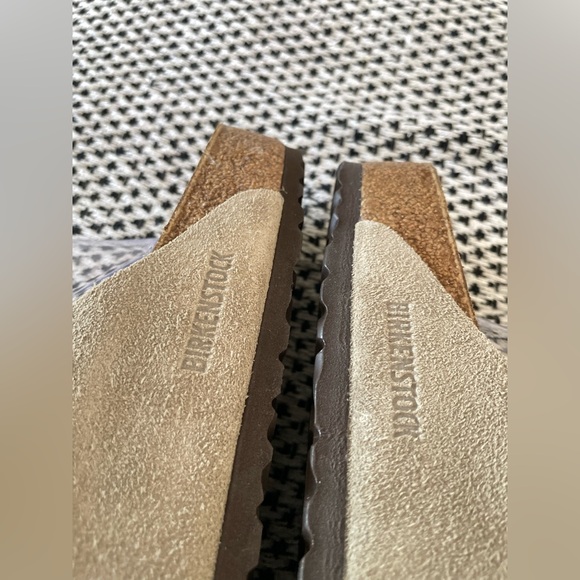 Birkenstock Arizona Sandals Suede Taupe Mens Size 14 / 47 - Picture 6 of 10